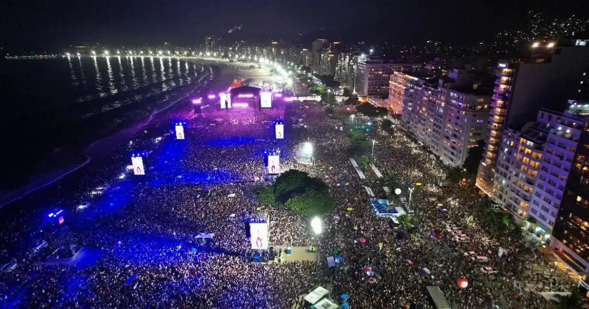 Show de Madonna reúne 1,6 milhão de pessoas em Copacabana